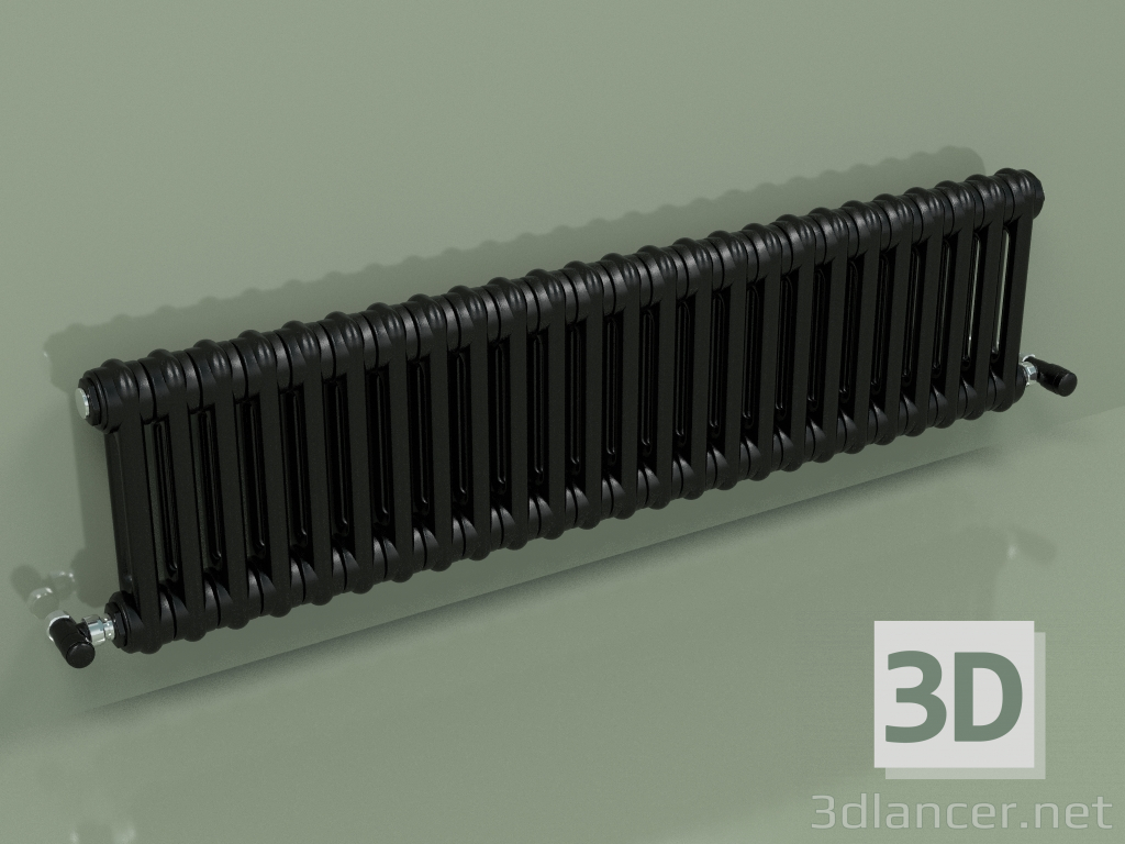 Modelo 3d Radiador TESI 2 (H 300 25EL, Preto - RAL 9005) - preview