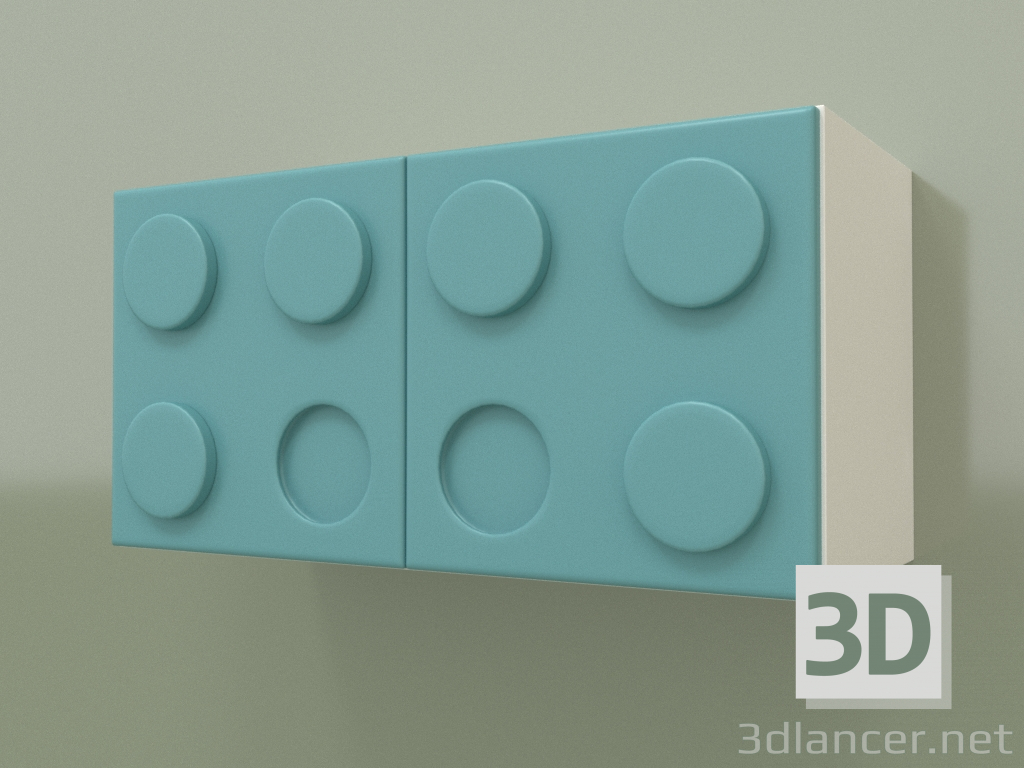 3d model Children's horizontal wall shelf (Mussone) - preview