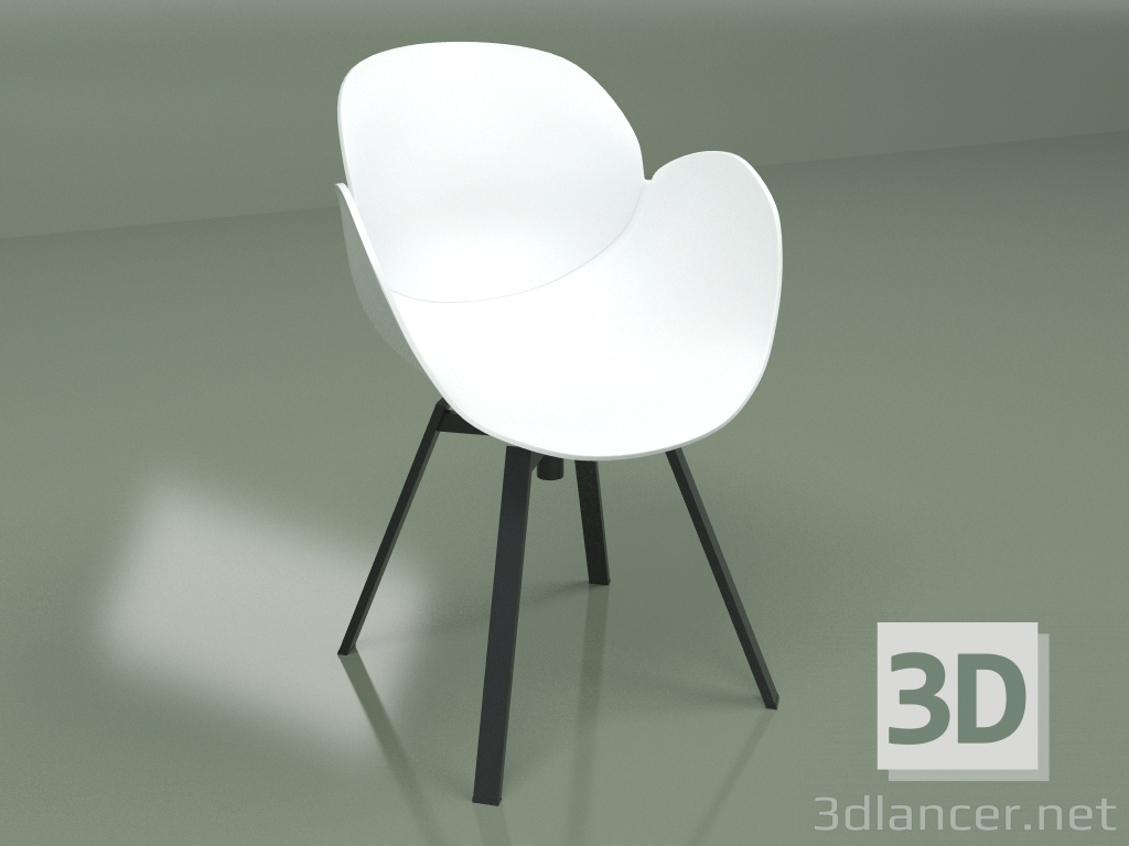 3d model Armchair Rezeda (white) - preview