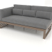 3D Modell Modulares Sofa, Abschnitt 1 links, hohe Rückenlehne (Bronze) - Vorschau