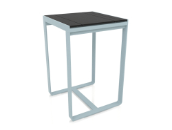 Table de bar 70 (DEKTON Domoos, Bleu gris)