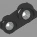 3d model Built-in LED light (DL18412 02TSQ Black) - preview