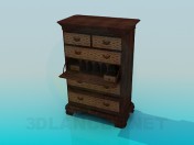 Bedside table with drawers