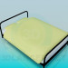 Modelo 3d Cama de metal - preview