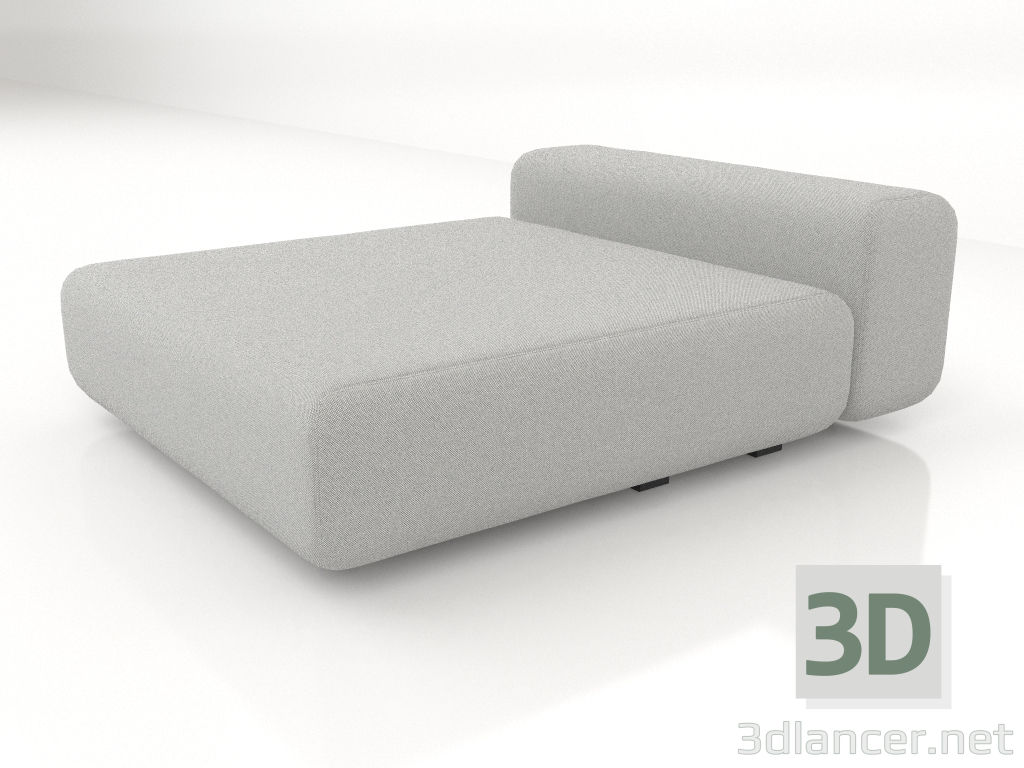 Modelo 3d Chaise longue-cama 130 - preview