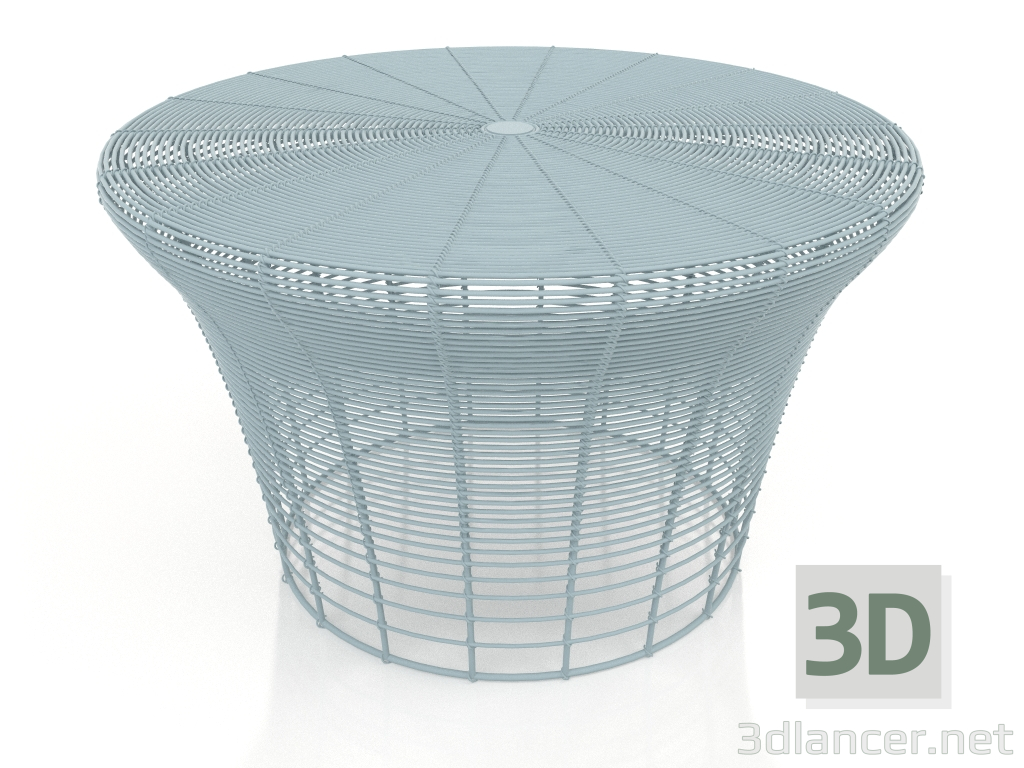 3d model Low stool (Blue gray) - preview