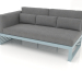 3d model Modular sofa, section 1 left, high back (Blue gray) - preview