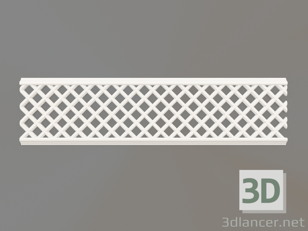 modèle 3D Grilles de ventilation en plâtre VR 006 (129x509x12) - preview