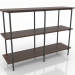 modello 3D Rack 3 1200X350X860 mm (noce scuro) - anteprima