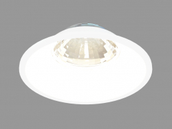 Luminaire à LED encastré (DL18412 11WW-R Blanc)