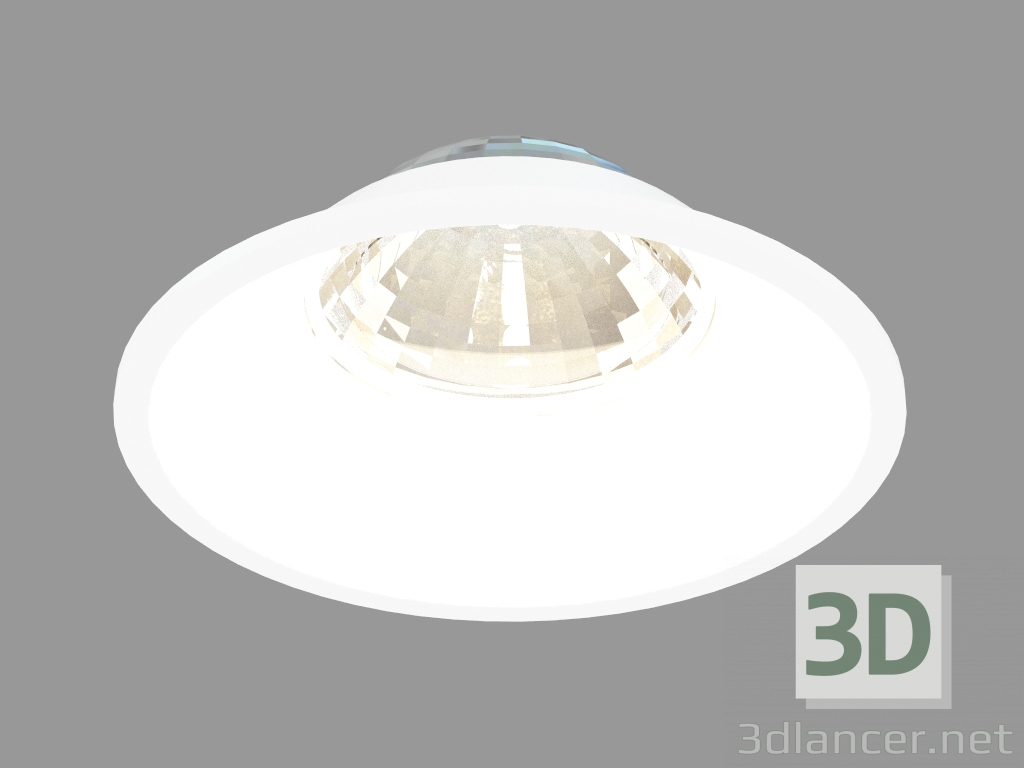 modello 3D Apparecchio da incasso a LED (DL18412 11WW-R Bianco) - anteprima