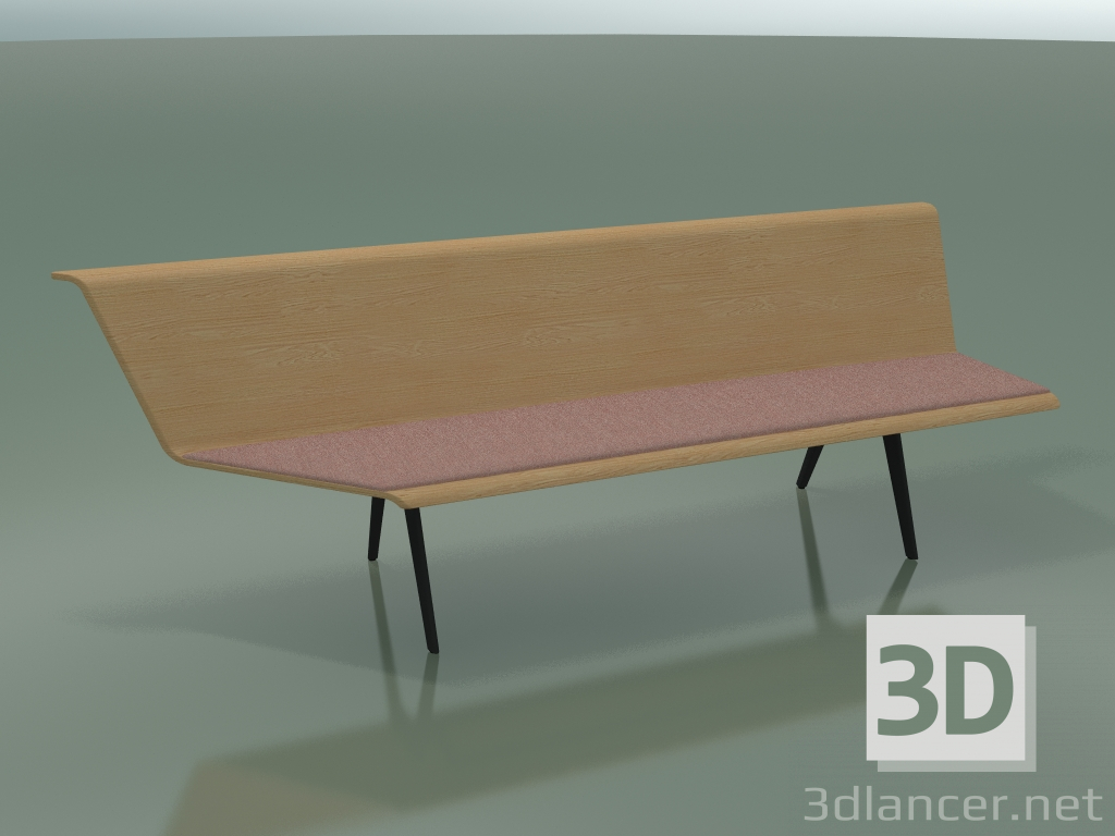 modello 3D Modulo angolare Eating 4615 (L 240 cm, 90 ° a destra, effetto rovere) - anteprima