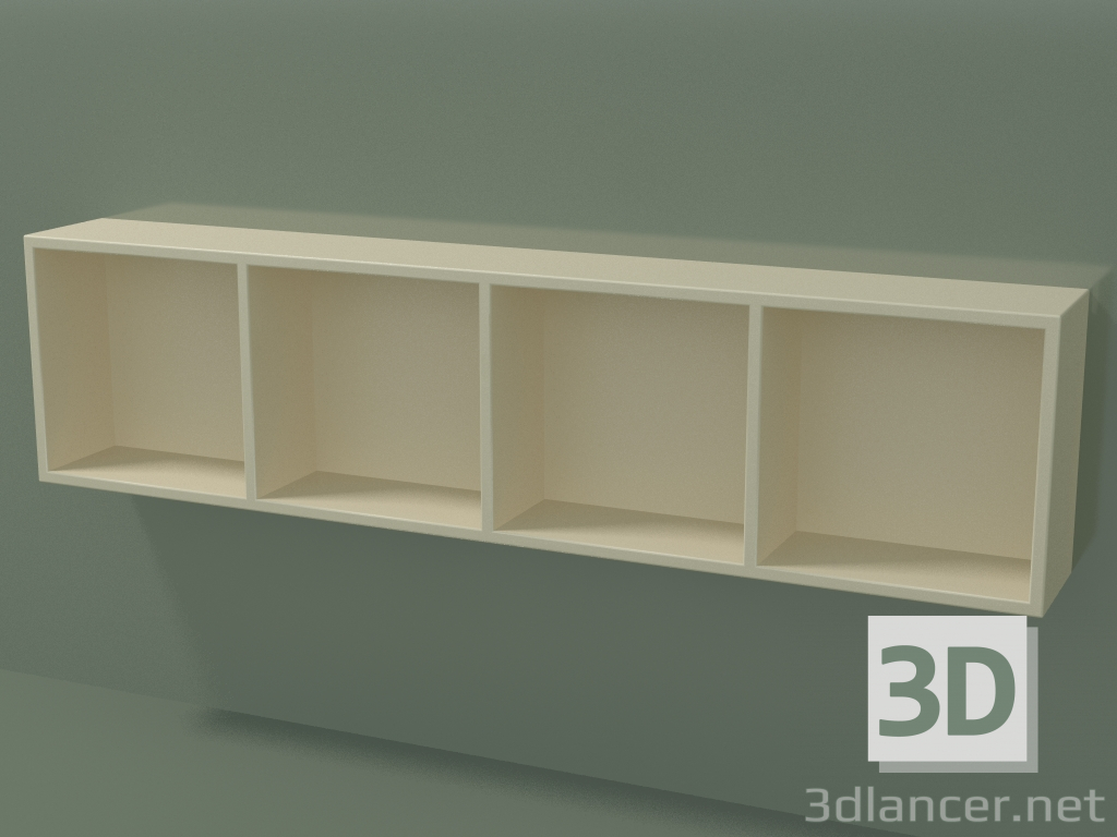 3D modeli Açık kutu (90U30005, Bone C39, L 96, P 12, H 24 cm) - önizleme