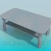 modèle 3D Table basse avec un plateau - preview