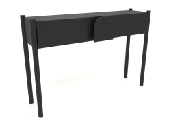 Mesa de console KT 02 (1200x300x800, madeira preta)