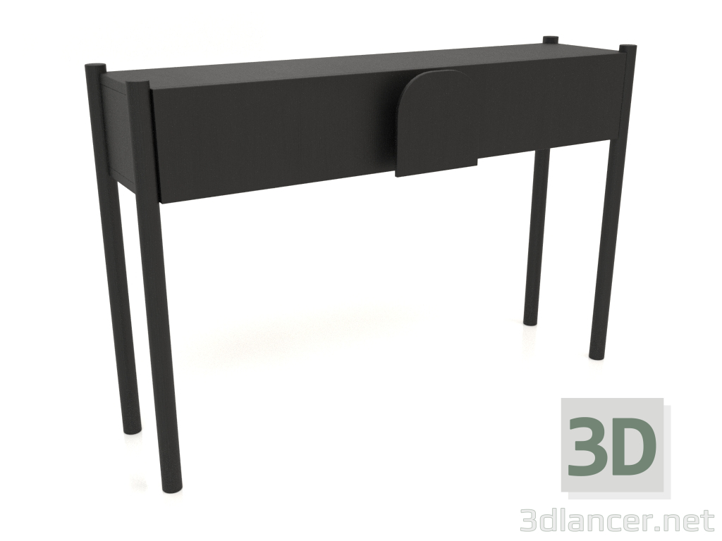 3d модель Стіл консольний KT 02 (1200х300х800, wood black) – превью