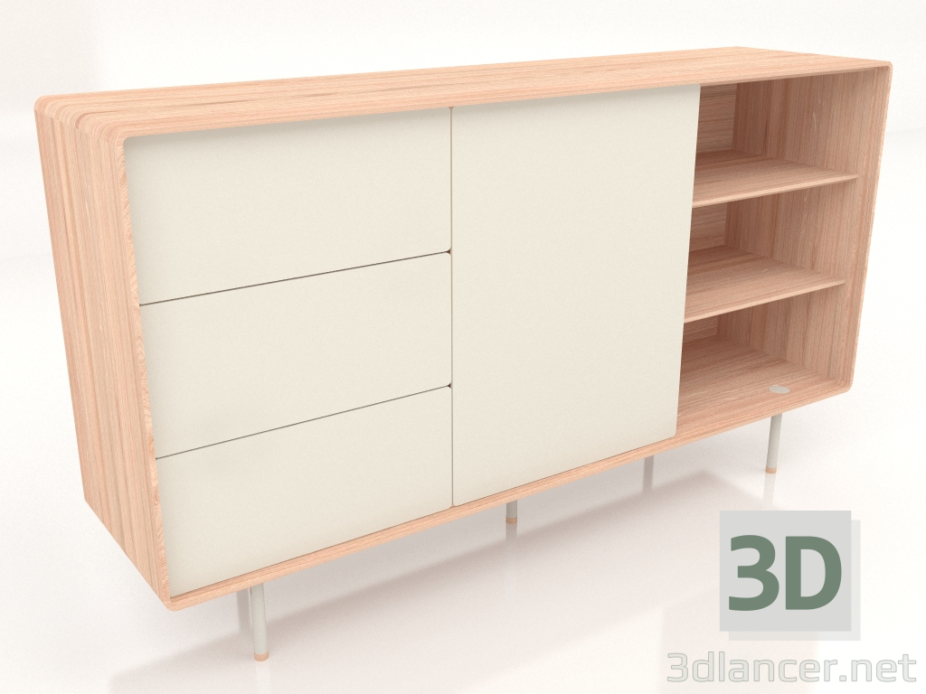 3d model Cajonera Fina 176 (Seta) - vista previa