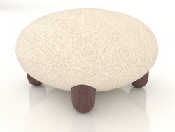 Flock Ottoman footstool