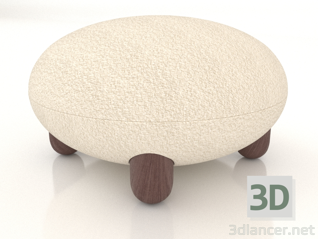 3d модель Пуф для ног Flock Ottoman – превью