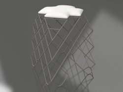 Tabouret bas (Gris quartz)