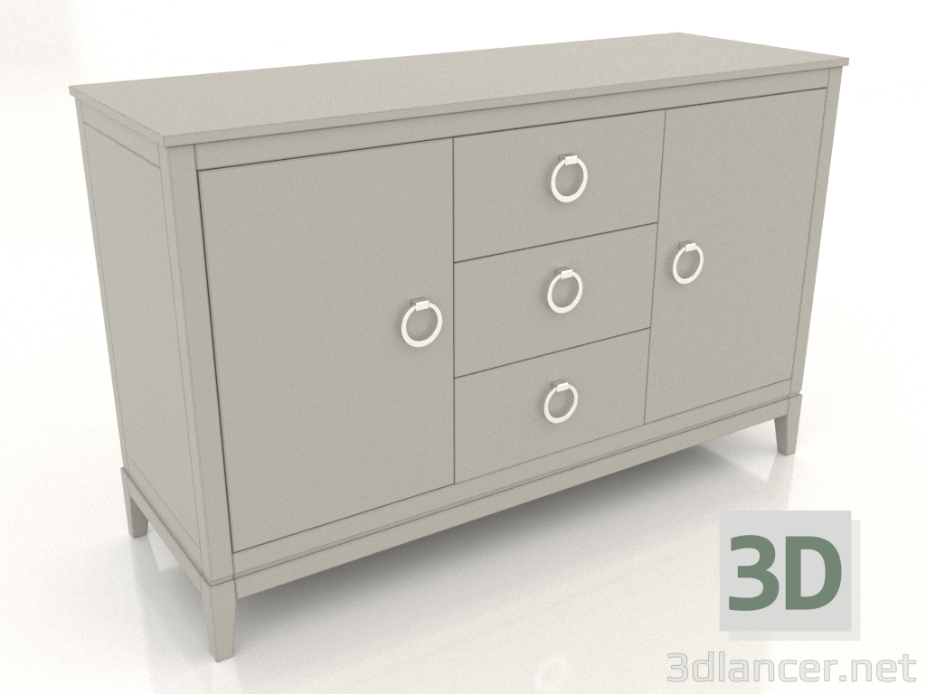 3d model Cómoda 2 (RAL 7044, opción 2) - vista previa