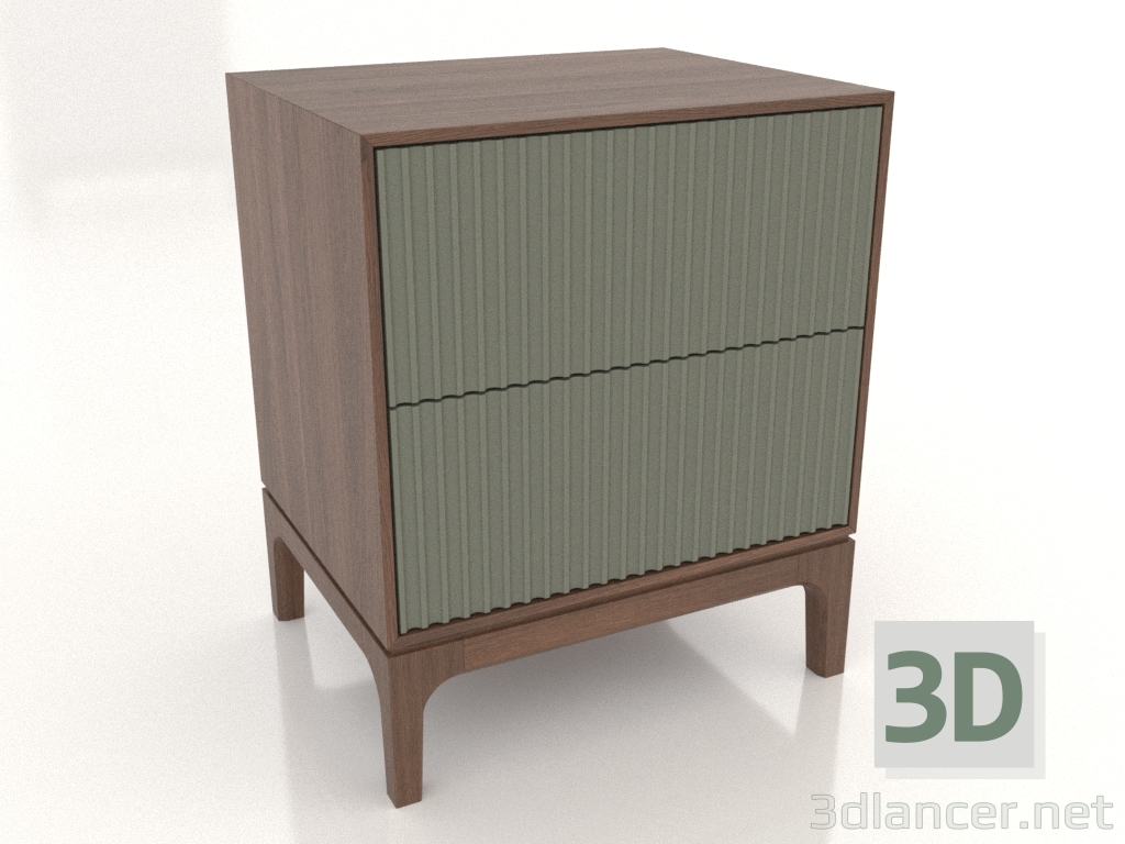 Modelo 3d Mesa de cabeceira FARGO 2 gavetas com frentes fresadas (oliveira, carvalho tabaco, opção 1) - preview Modelo 3d Mesa de cabeceira FARGO 2 gavetas com frentes fresadas (oliveira, carvalho tabaco, opção 1) - preview