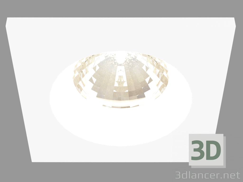 3d model Built-in LED light (DL18412 11WW-SQ White) - preview