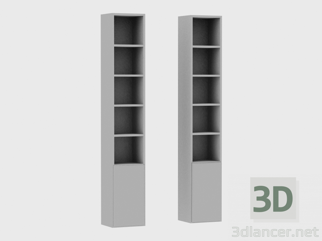 modello 3D Elementi del sistema modulare IANUS MIDDLE WITH BACK (M268) - anteprima