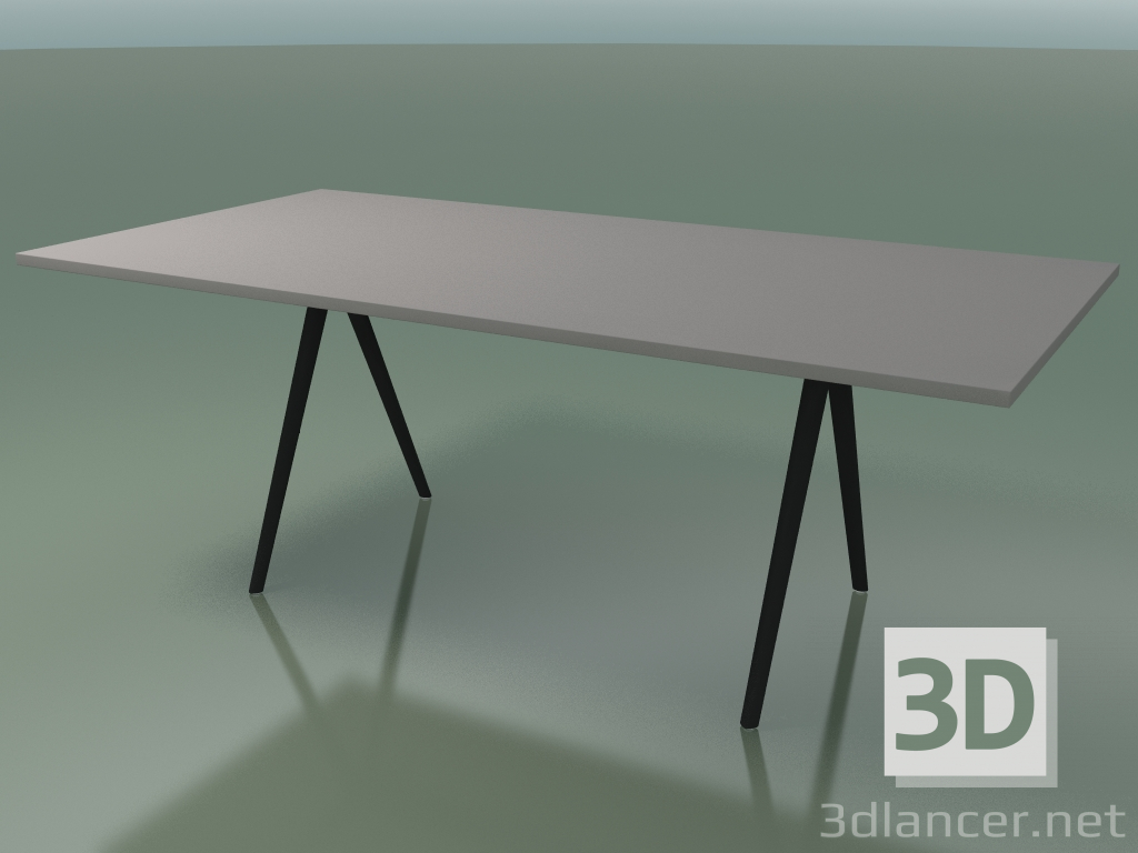 3D modeli Dikdörtgen masa 5411 (H 74 - 99x200 cm, laminat Fenix F04, V44) - önizleme