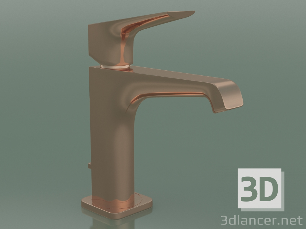 3d model Mezclador monomando de lavabo 130 (36110300, Oro Rojo Pulido) - vista previa