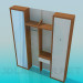 3d model Wooden wardrobe in the hallway - preview