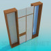 3d model Wooden wardrobe in the hallway - preview