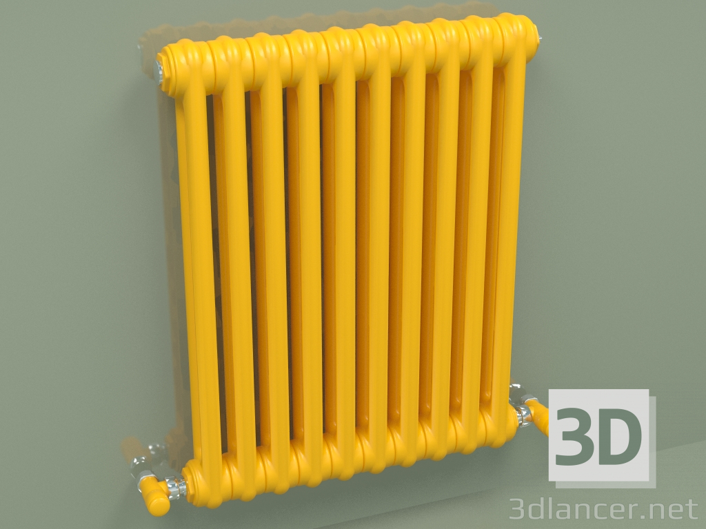 modèle 3D Radiateur TESI 2 (H 600 10EL, jaune melon - RAL 1028) - preview