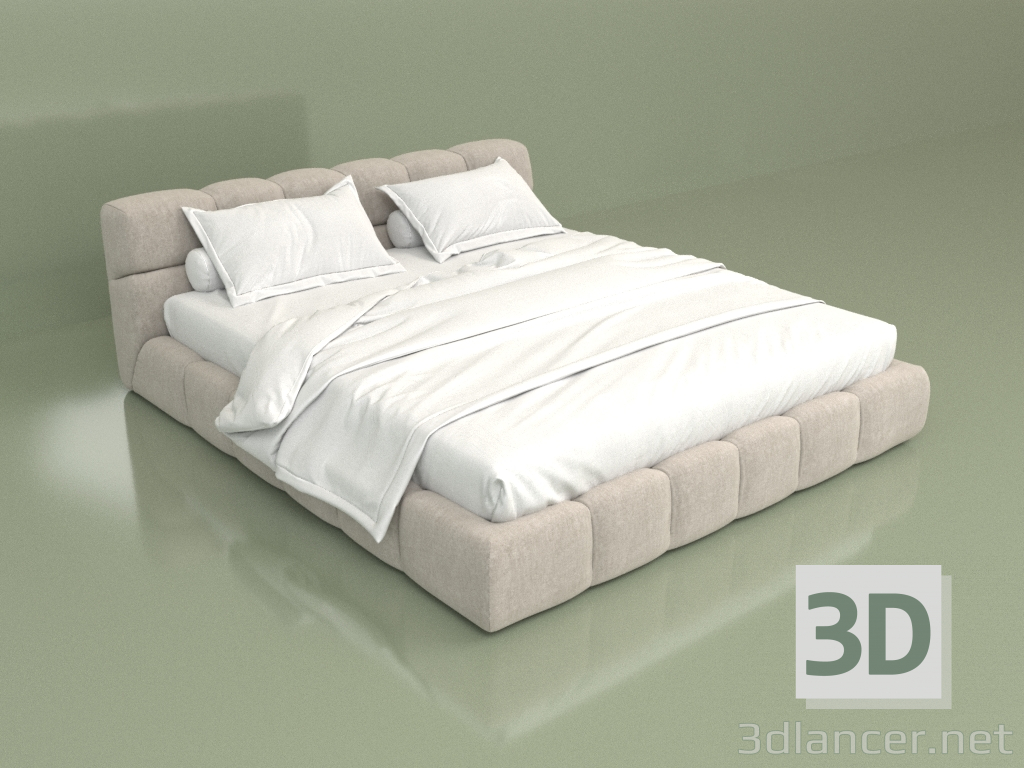 Modelo 3d Cama lótus slim - preview