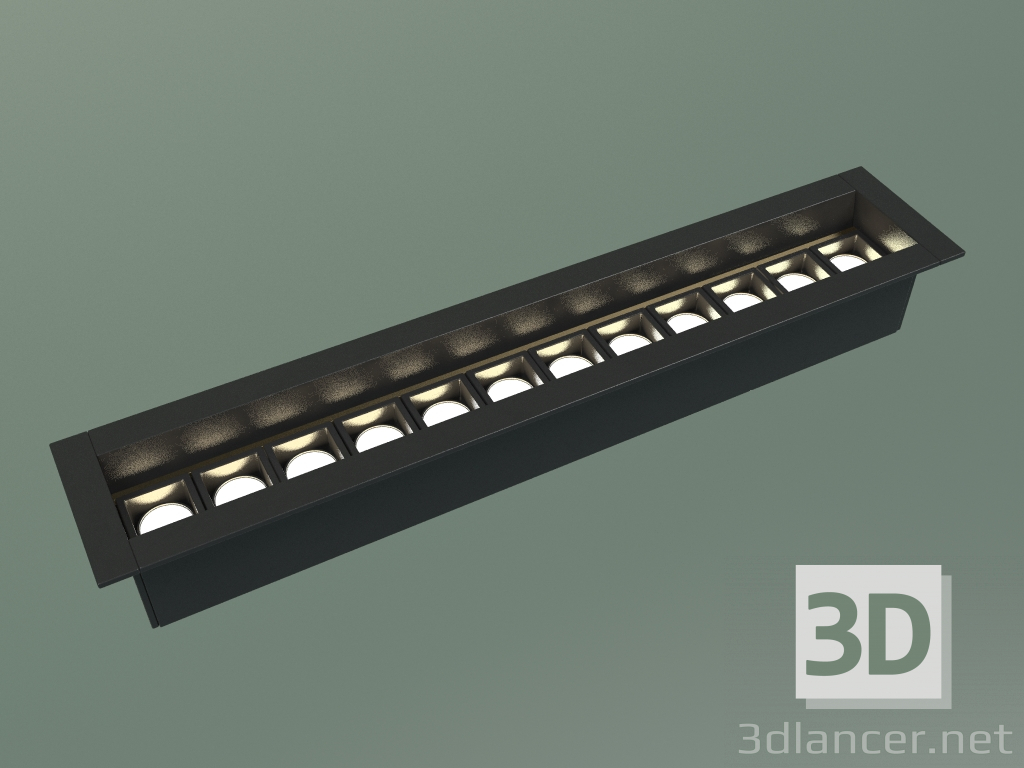 Modelo 3d Spotlight RSL74167 12x1W BK+GD 4000K Lise - preview