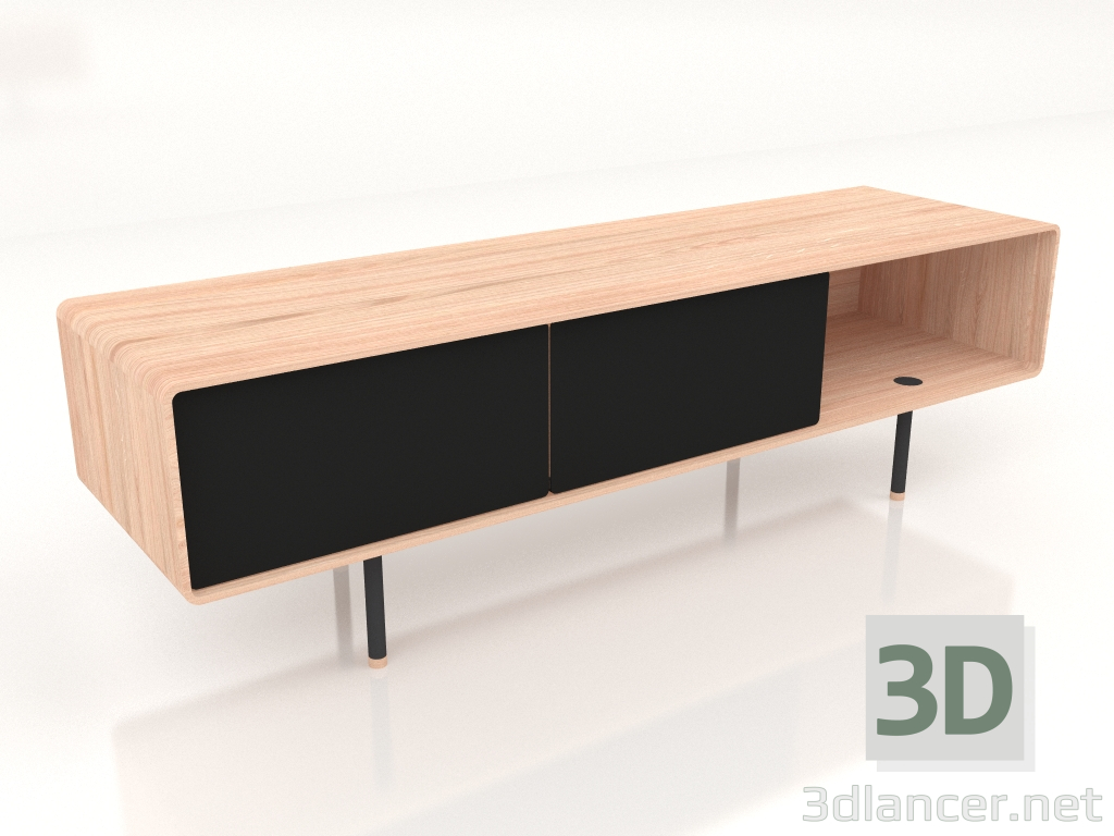 modèle 3D Armoire Fina 160 (Néron) - preview