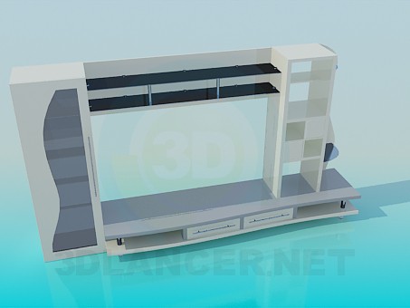 modèle 3D Placard dans le couloir - preview