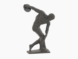 Sculpture de bronze Discobolus