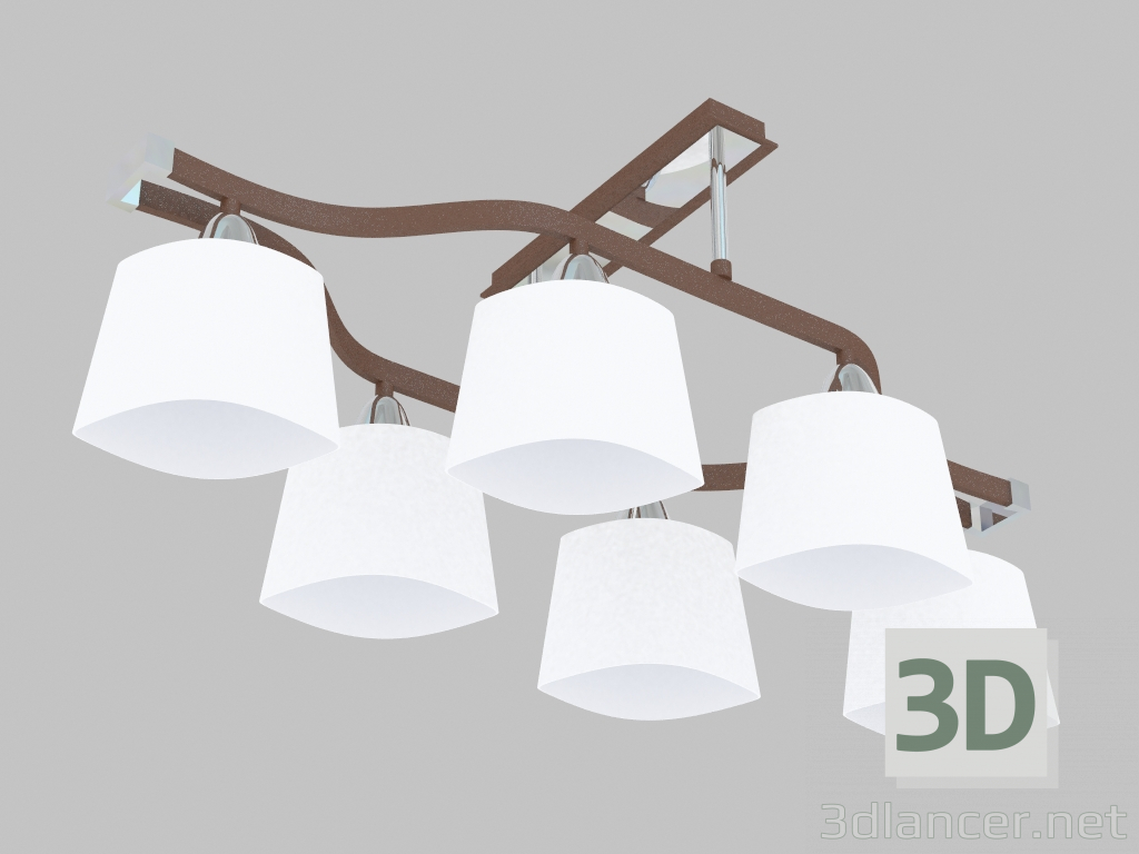 modello 3D Gondola Lampadario (1096-6U) - anteprima