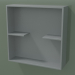 3d model Caja abierta con estantes (90U31001, Silver Grey C35, L 48, P 12, H 48 cm) - vista previa