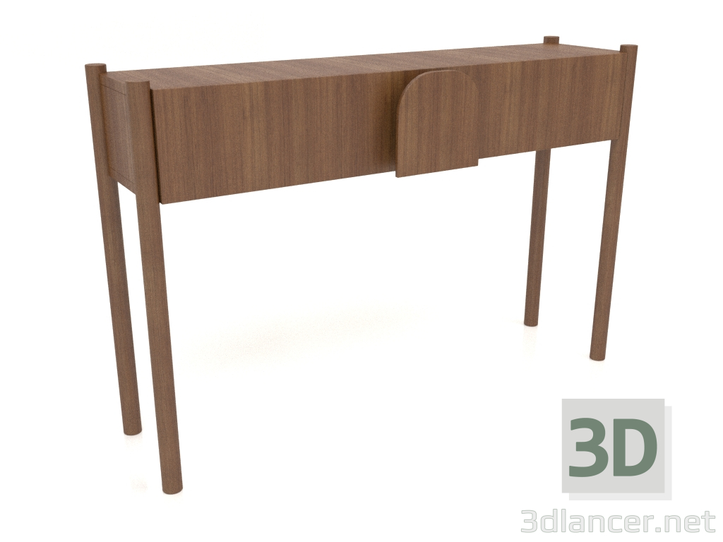 modèle 3D Table console KT 02 (1200x300x800, bois brun clair) - preview