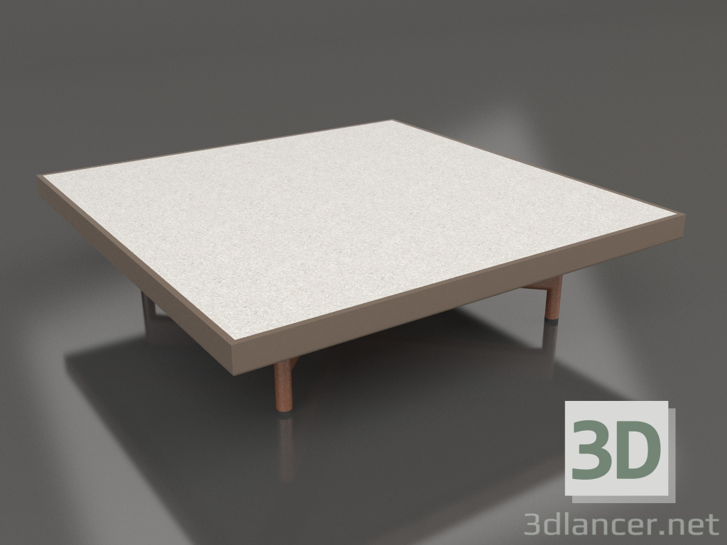 3d model Square coffee table (Bronze, DEKTON Sirocco) - preview