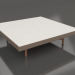 3d model Mesa de centro cuadrada (Bronce, DEKTON Sirocco) - vista previa