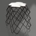 3d model Low stool (Black) - preview