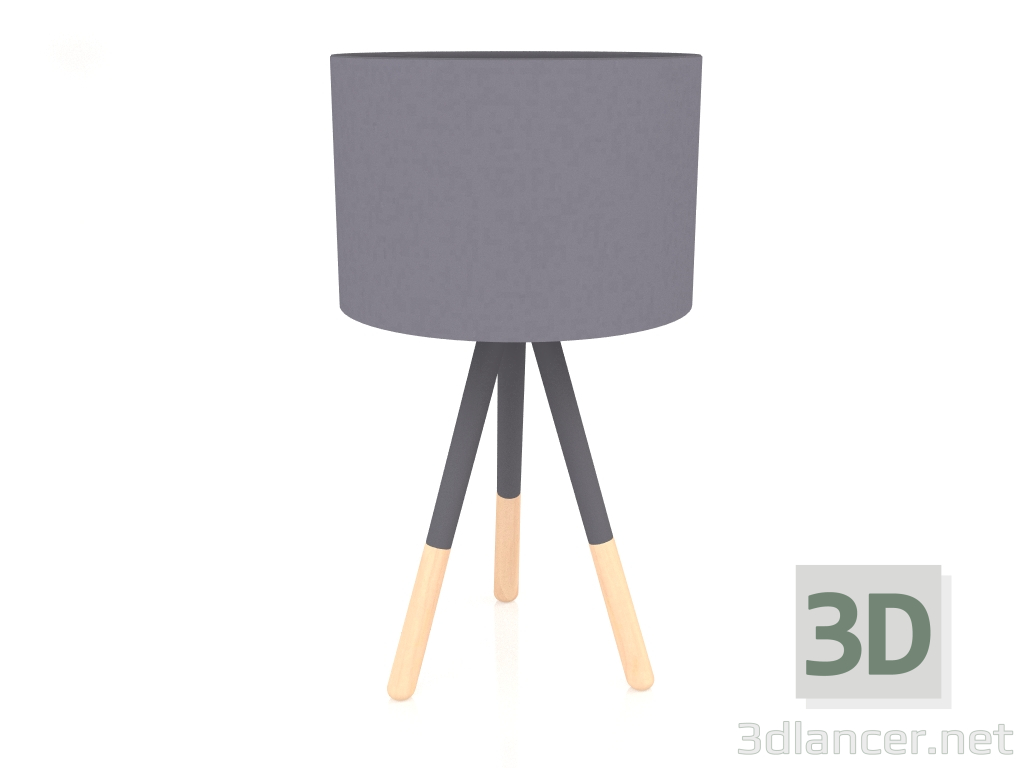 modello 3D Lampada da tavolo Highland (Grigio scuro) - anteprima