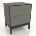3D Modell Nachttisch FARGO 2 Schubladen mit gefrästen Fronten (Olive, Wenge-Eiche, Option 1) - Vorschau