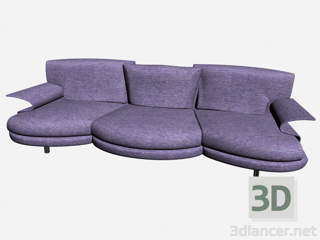 3d model Sofá Grand roy - vista previa