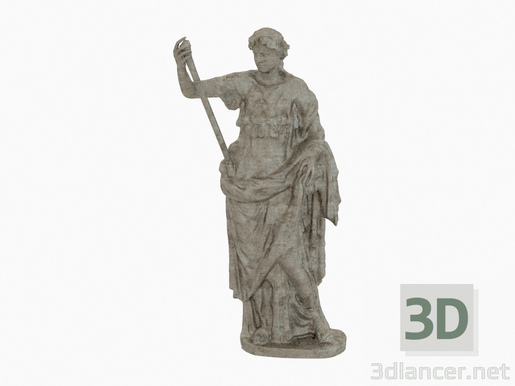 3D modeli Bronz heykel Thalia Komedi Müzesi - önizleme