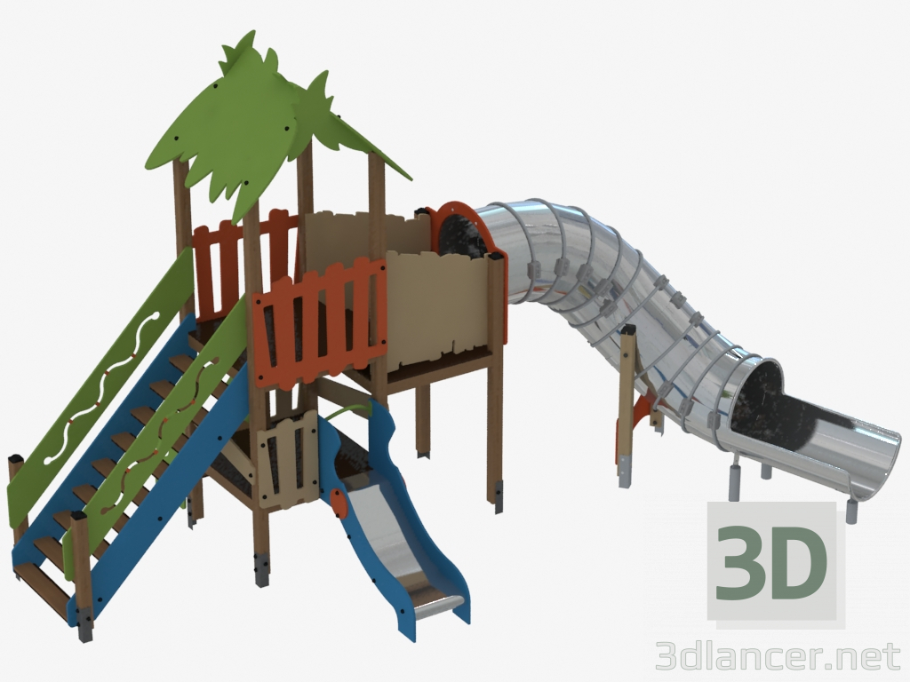 3d model Children's game complex (T1116) - preview