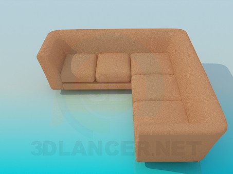 3D Modell Ecksofa - Vorschau